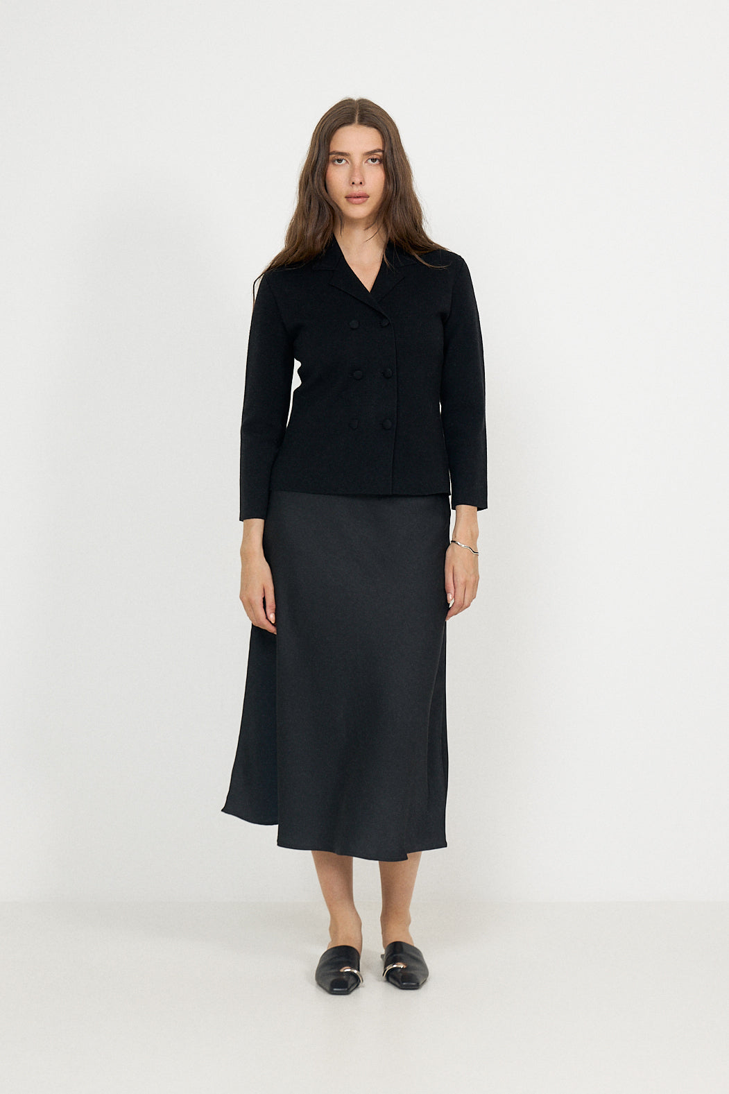 Octava Knit Blazer - Black