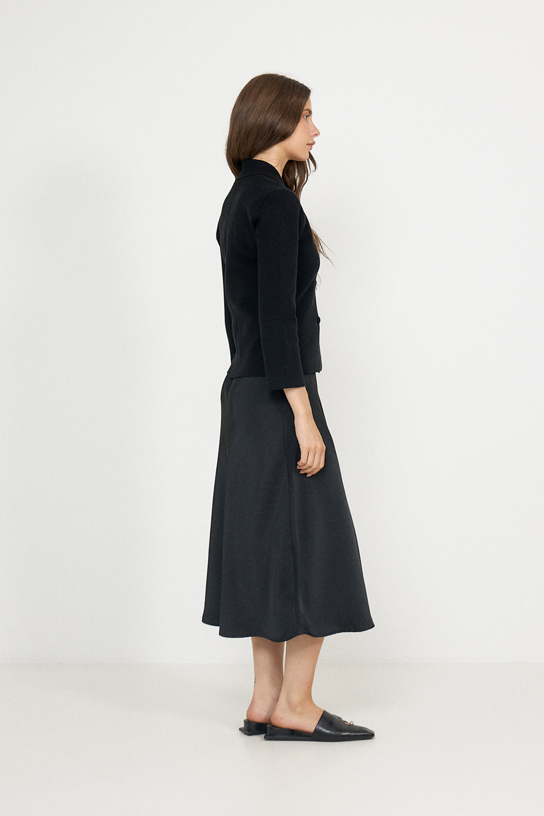 Octava Knit Blazer - Black