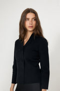 Octava Knit Blazer - Black
