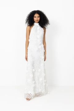 Lupita Maxi Dress - White Lace