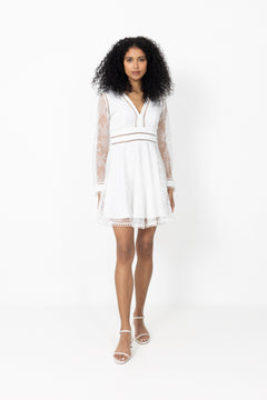 Ellie Dress - White Lace