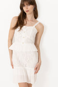 Juniper Mini Dress - White Lace