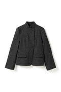 N-Monique Blazer - Dark Grey Melange