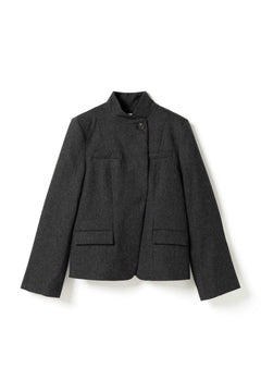 N-Monique Blazer - Dark Grey Melange