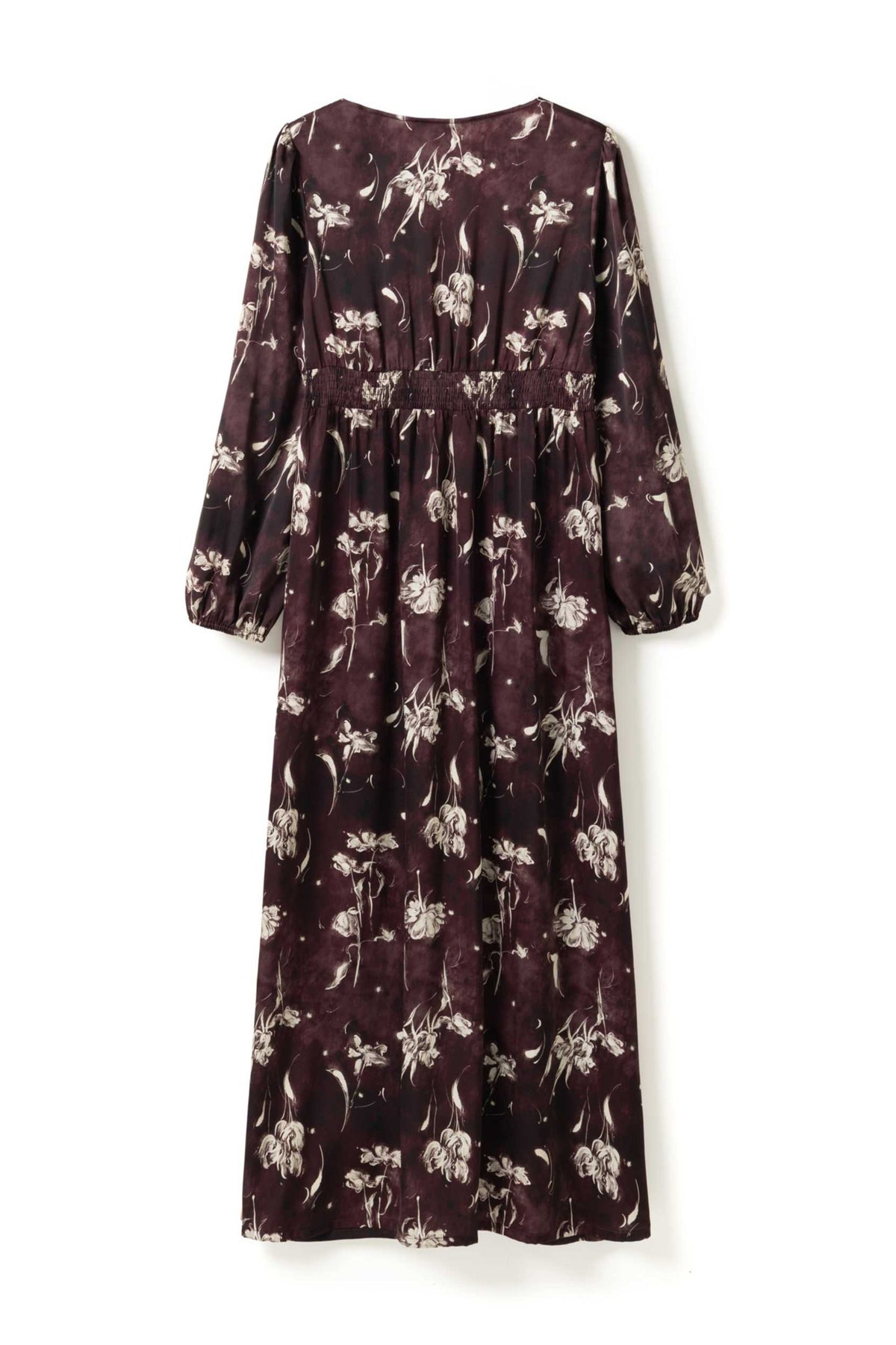 N-Lilith Maxi Dress - Dovie Burgundy Print