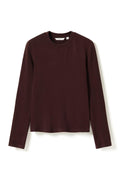 Lidie Ls Top - Burgundy Melange