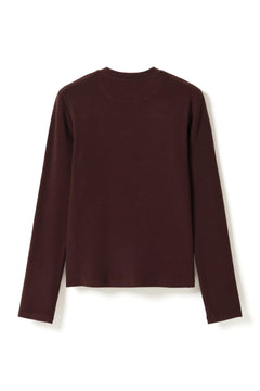 Lidie Ls Top - Burgundy Melange