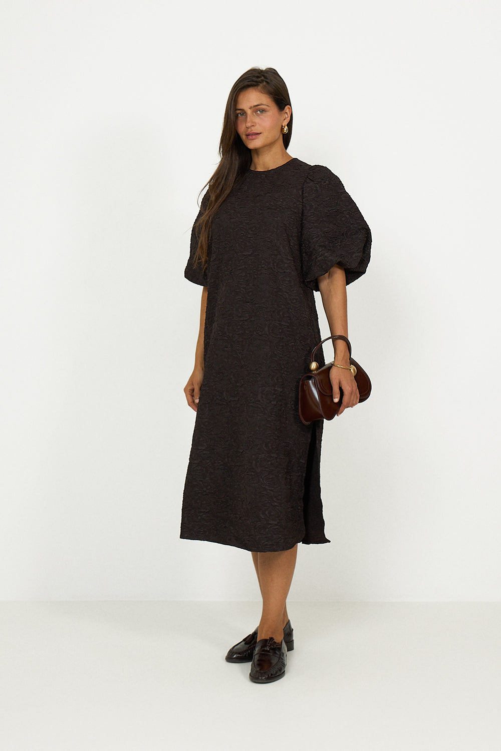 N-Pastis Long Dress - Chocolate