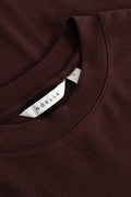 Lidie Ss Top - Burgundy Melange