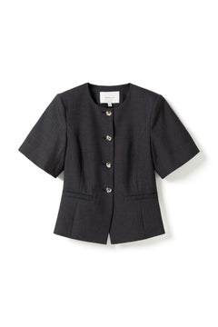 N-Kasaundra Blazer - Grey Herringbone