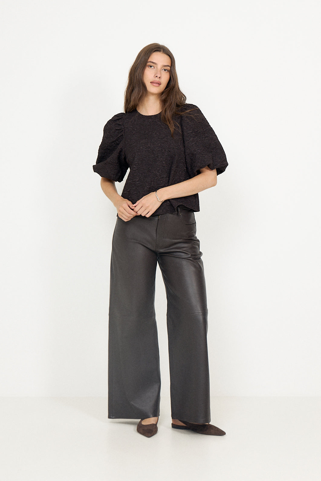 N-Shelly Blouse - Chocolate