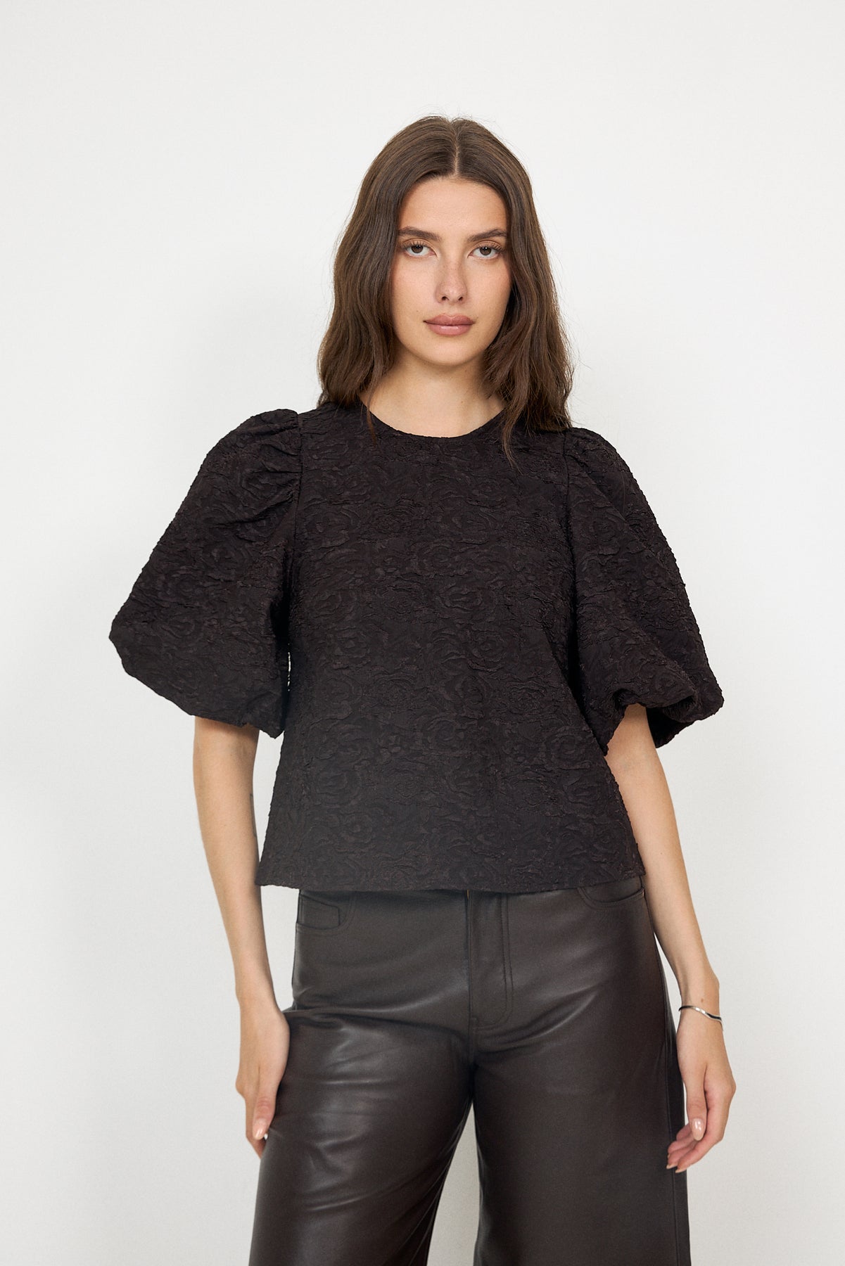 N-Shelly Blouse - Chocolate