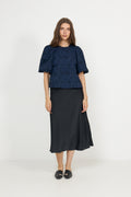 N-Shelly Blouse - Navy Blue