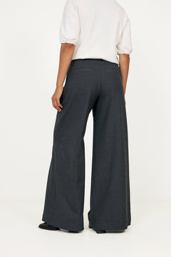 N-Kazia Mw Pants - Grey Herringbone