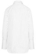 Julie Shirt - White Pinstripe