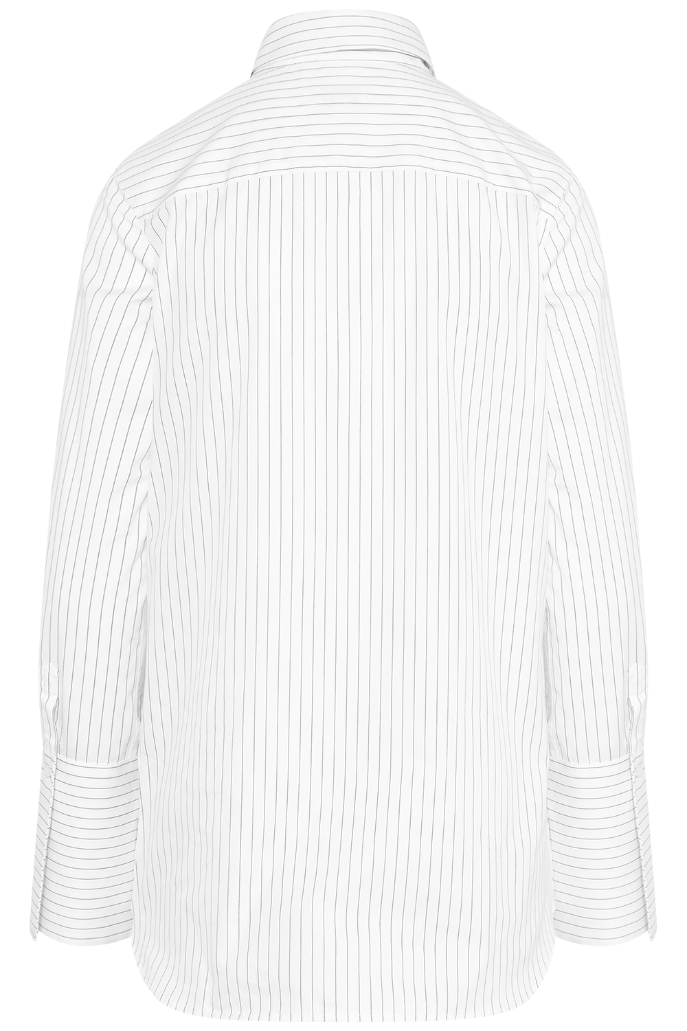 Julie Shirt - White Pinstripe