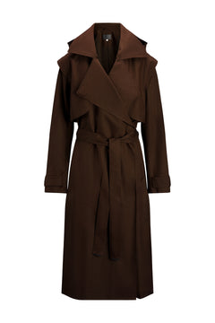 Regndråpe Trench Coat - Brown