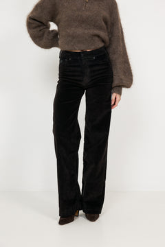 Palazzo Mistral - Shiny Cord - Chocolate Brown