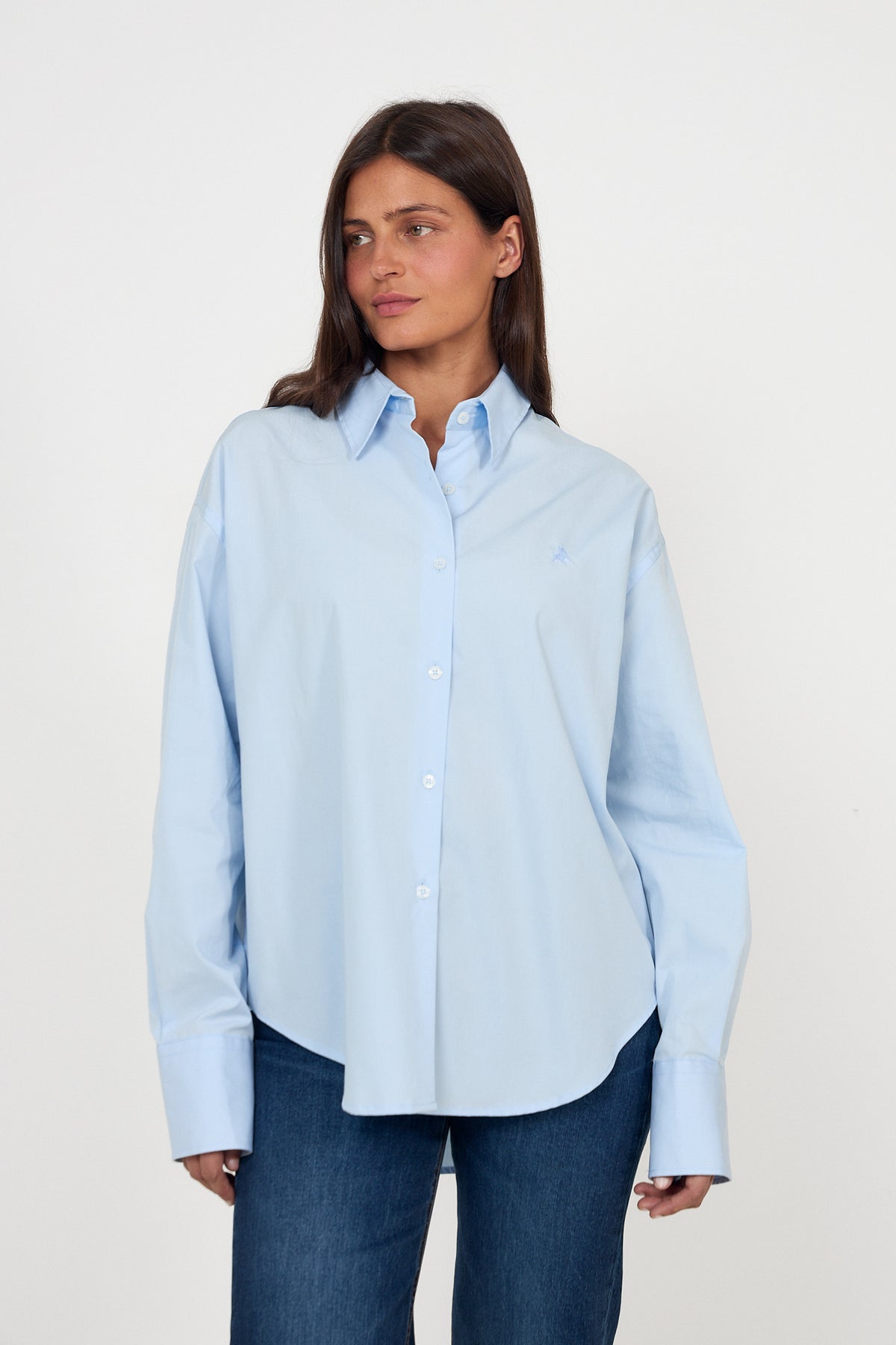 Caryn - Poplin Celeste - Light Blue