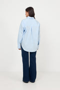 Caryn - Poplin Celeste - Light Blue