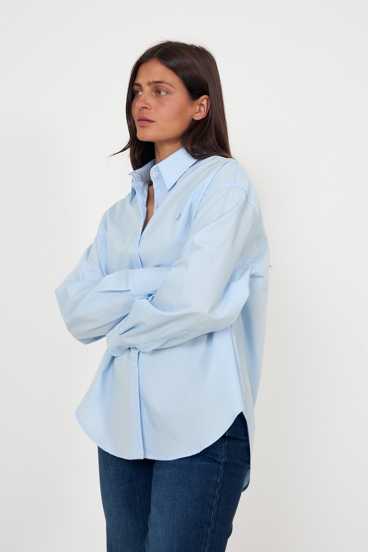 Caryn - Poplin Celeste - Light Blue