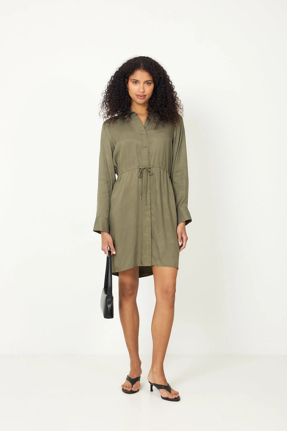 Jonna Reg Ls Short Dress - Kalamata