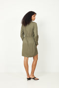 Jonna Reg Ls Short Dress - Kalamata
