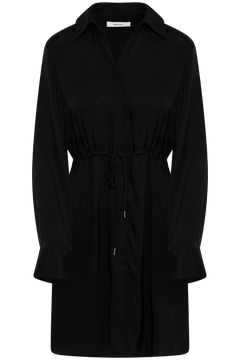 Jonna Reg Ls Short Dress - Black