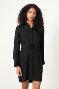 Jonna Reg Ls Short Dress - Black
