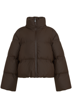 Mary Puffer Bomber Jacket - Dark Brown