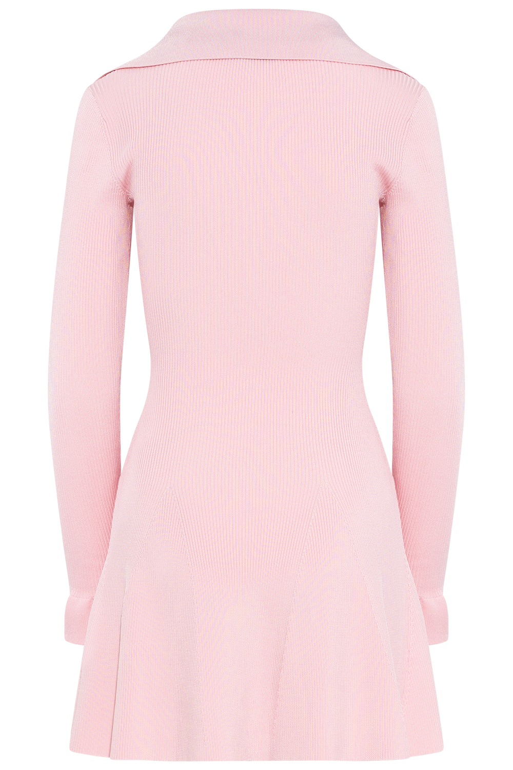 Viscose Knit Tie Mini Dress - Pink