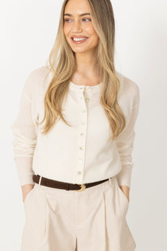 Erle Cashmere Cardigan - Offwhite