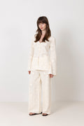 Mirella Fitted Crochet Cardigan - Vanilla