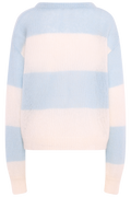 Mohair Stripe Sweater - Blue/Cream