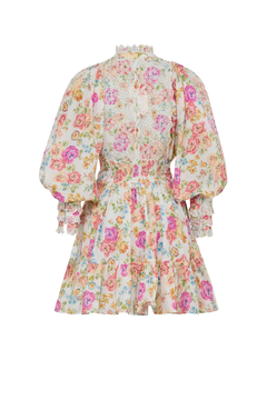 Cotton Slub Mini Dress -  Flora