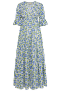 Twisted Maxi Dress -  Peonies