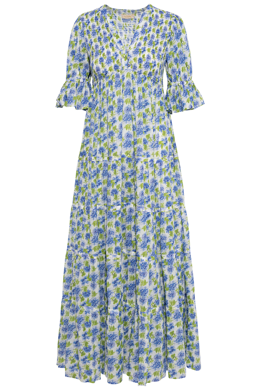 Twisted Maxi Dress -  Peonies