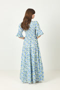 Twisted Maxi Dress -  Peonies