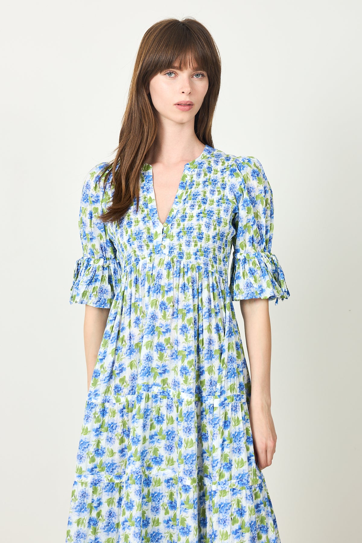 Twisted Maxi Dress -  Peonies