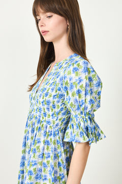 Twisted Maxi Dress -  Peonies