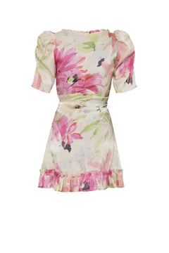 Shiny Rouching Dress -  Soft Dew