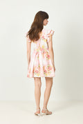 Linen Ruffle Dress -  Rose Amore