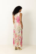 Shiny Sleeveless Dress - Soft Dew