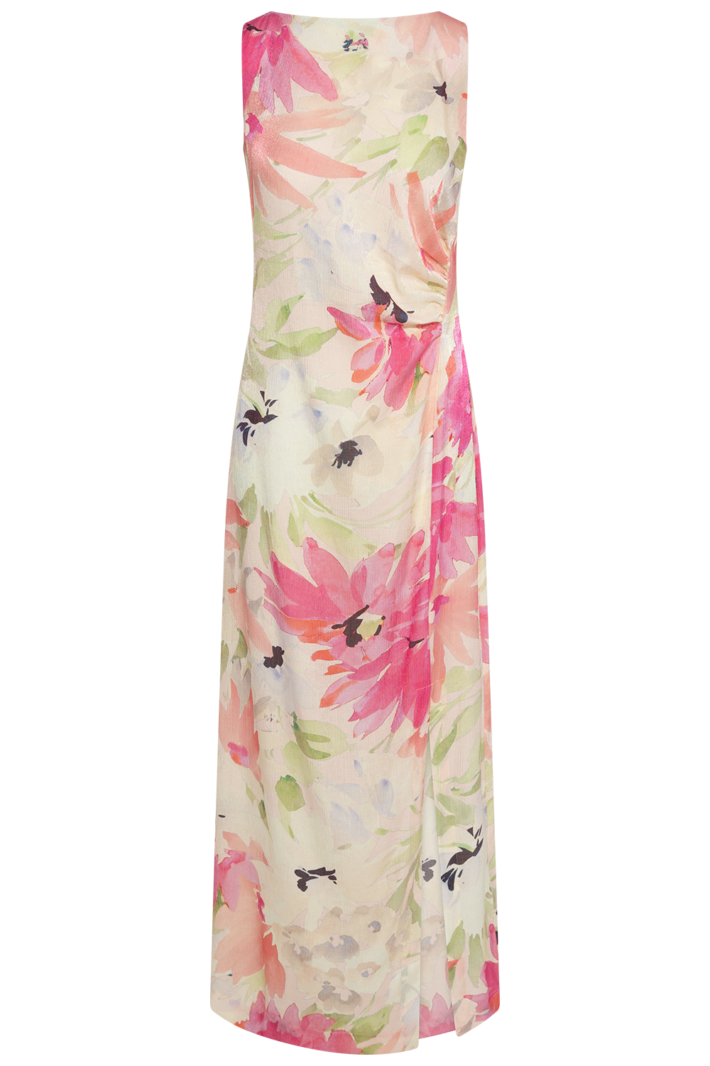 Shiny Sleeveless Dress - Soft Dew