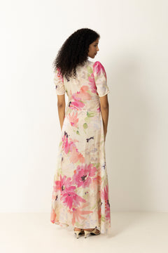 Shiny Button-Down Dress -  Soft Dew