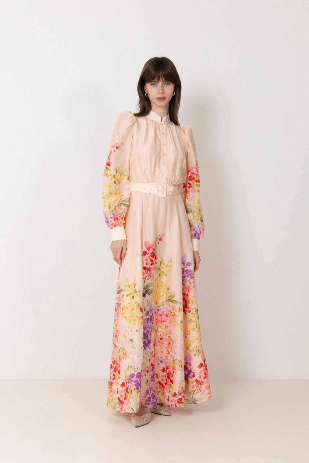 Organza Belt Dress - Serene