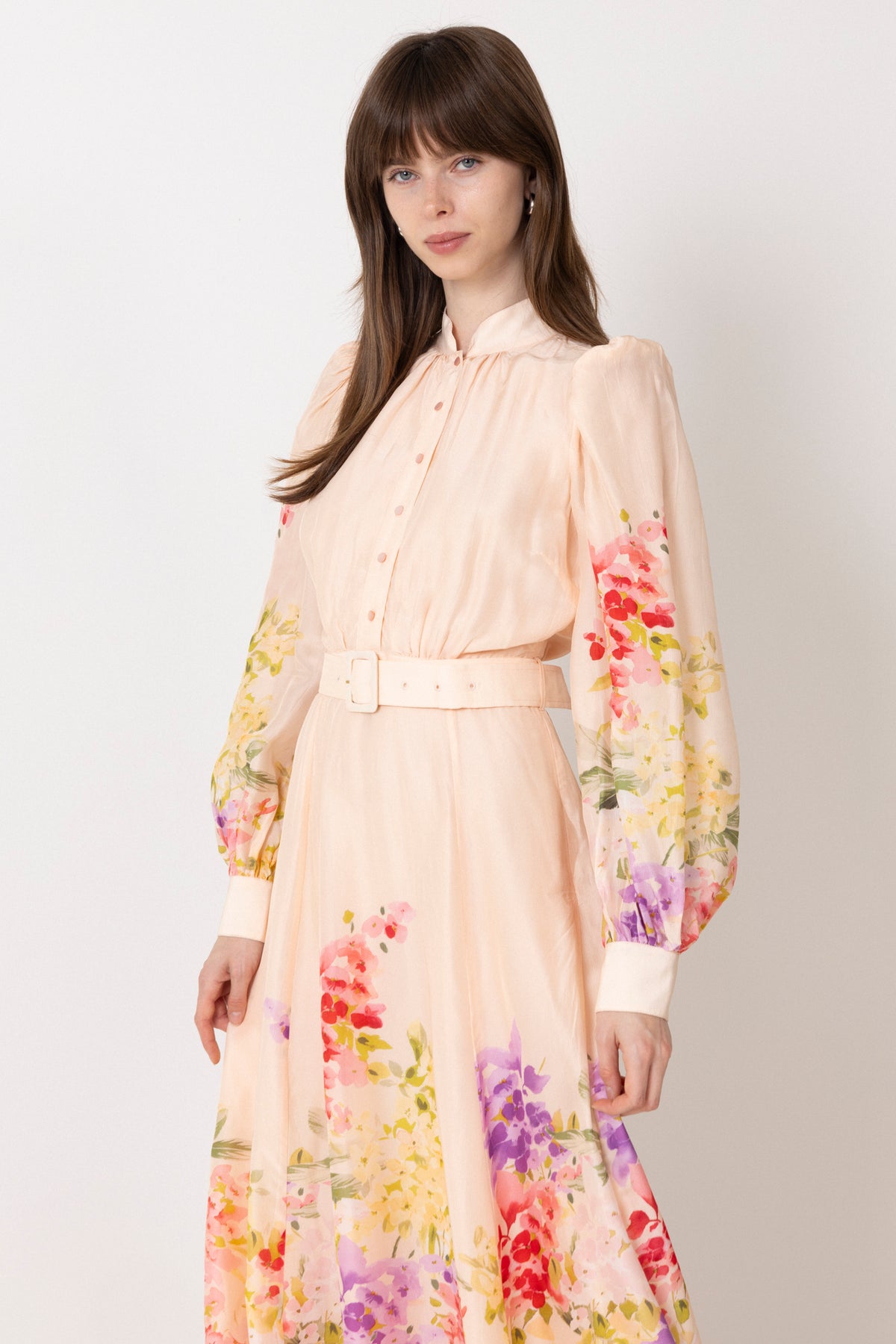 Organza Belt Dress - Serene