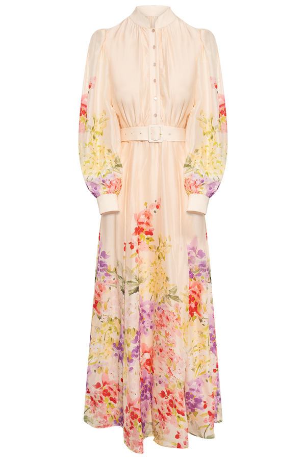 Organza Belt Dress - Serene