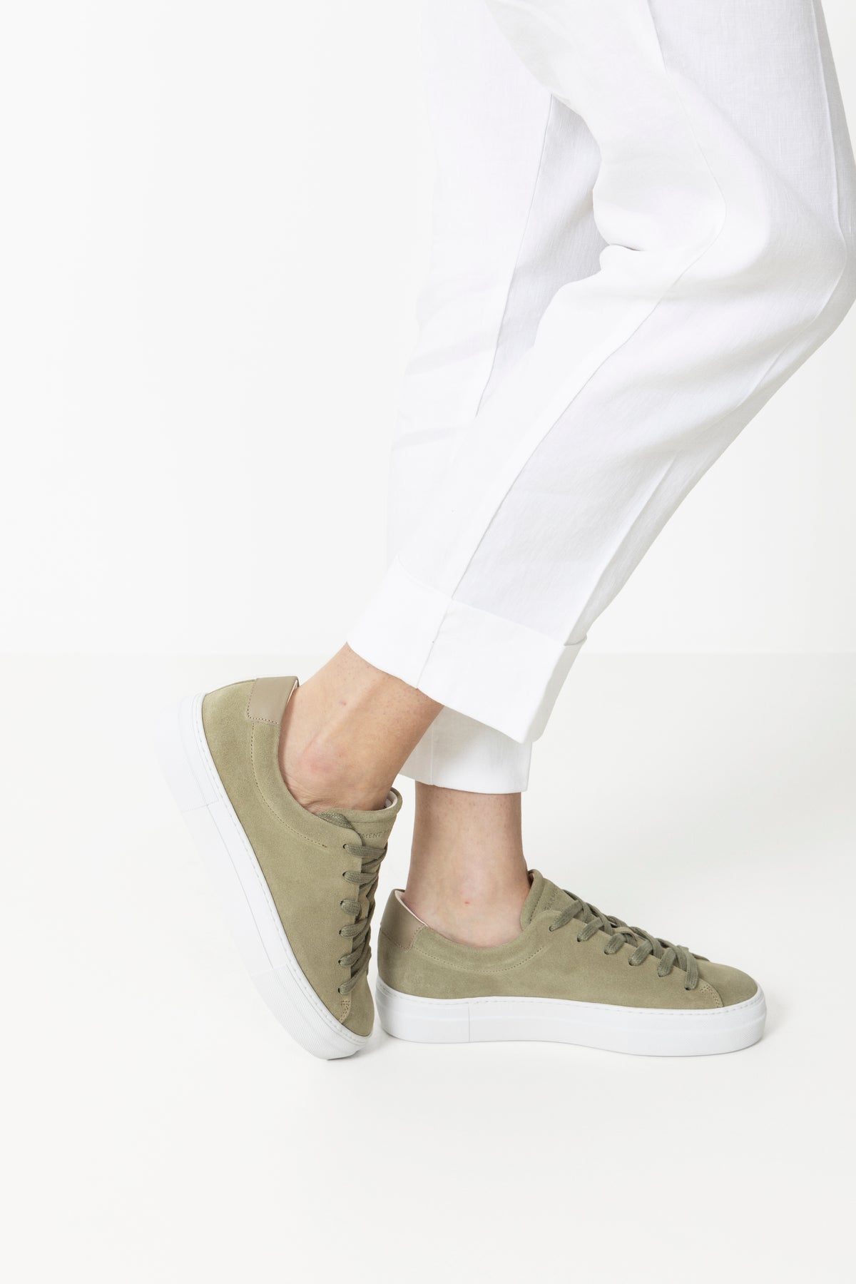 Ella - Olive Suede
