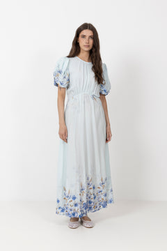 Botanic Dress - Light Blue